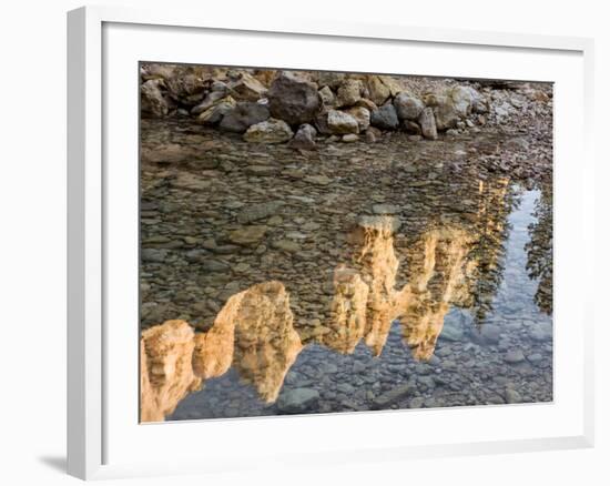 Peaks Reflecting in Small Pool at Mossy Cave at Bryce Canyon National Park, Utah, USA-Tom Norring-Framed Photographic Print