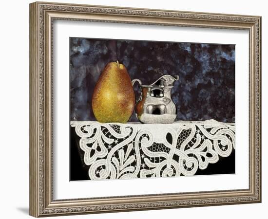 Pear and Silver Creamer-Sandra Willard-Framed Giclee Print