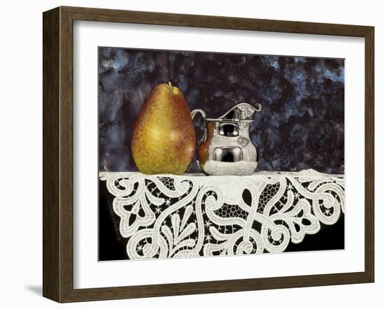 Pear and Silver Creamer-Sandra Willard-Framed Giclee Print