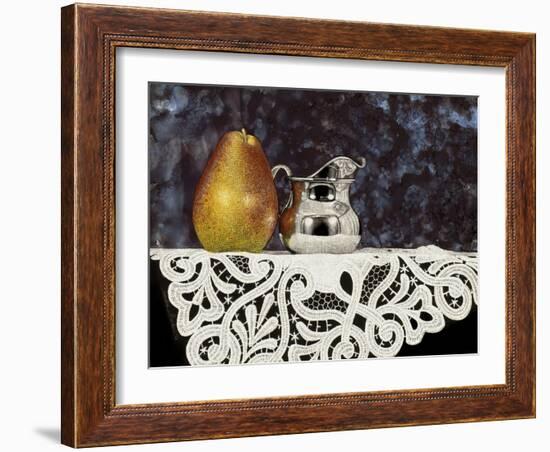 Pear and Silver Creamer-Sandra Willard-Framed Giclee Print