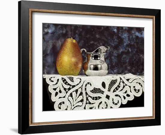 Pear and Silver Creamer-Sandra Willard-Framed Giclee Print