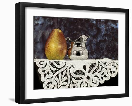 Pear and Silver Creamer-Sandra Willard-Framed Giclee Print