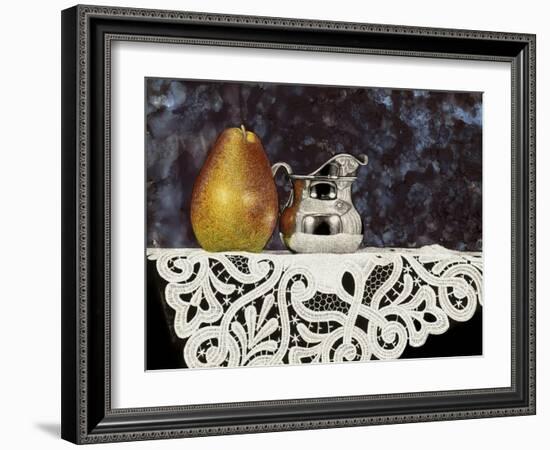 Pear and Silver Creamer-Sandra Willard-Framed Giclee Print