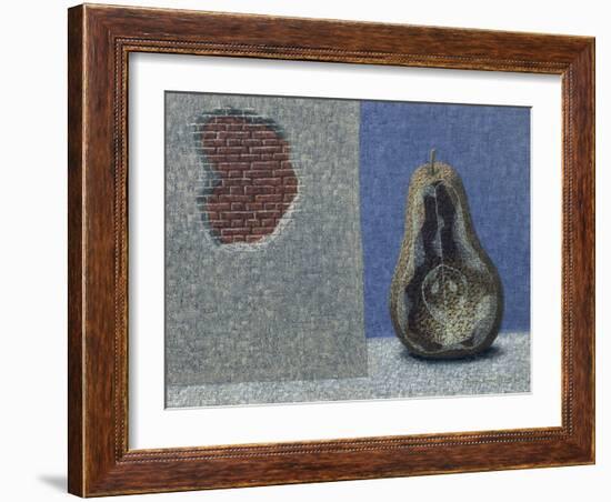 Pear and Wall I, 1966-John Armstrong-Framed Giclee Print