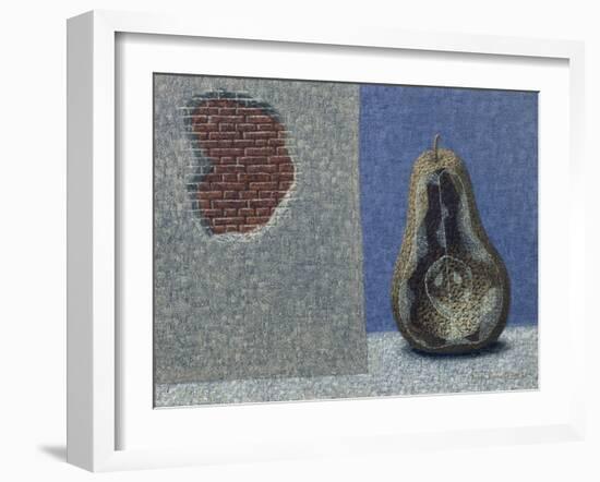 Pear and Wall I, 1966-John Armstrong-Framed Giclee Print