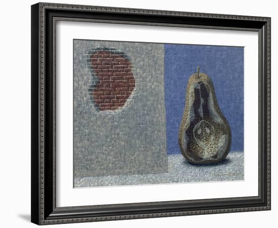 Pear and Wall I, 1966-John Armstrong-Framed Giclee Print