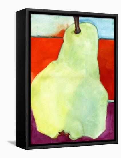 Pear Art Painting-Blenda Tyvoll-Framed Stretched Canvas