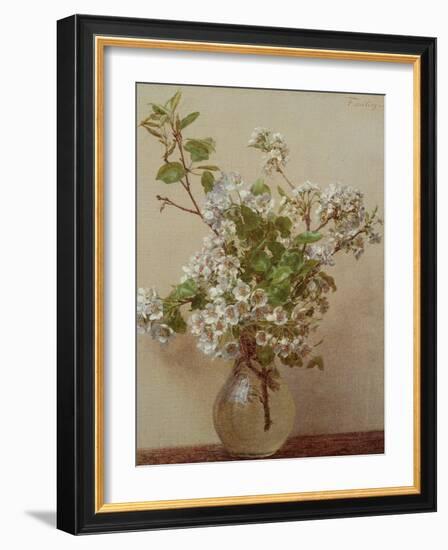 Pear Blossom, 1882-Henri Fantin-Latour-Framed Giclee Print