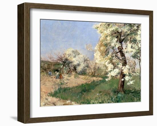 Pear Blossoms, Villiers-De-Bel-Childe Hassam-Framed Giclee Print