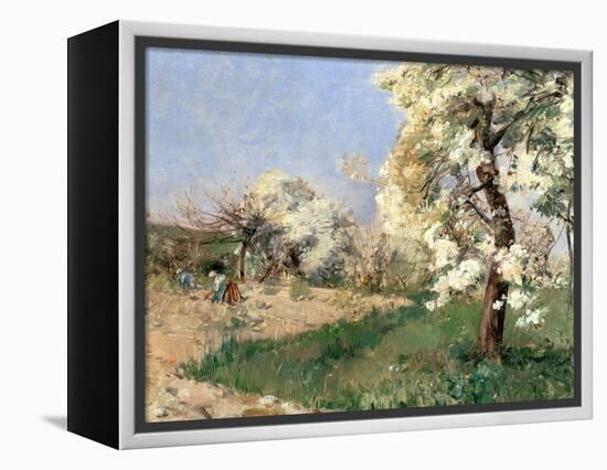 Pear Blossoms, Villiers-De-Bel-Childe Hassam-Framed Premier Image Canvas