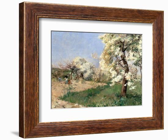 Pear Blossoms, Villiers-De-Bel-Childe Hassam-Framed Giclee Print