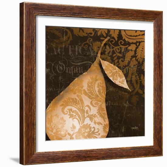 Pear Damask-Diane Stimson-Framed Art Print