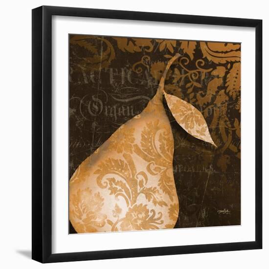 Pear Damask-Diane Stimson-Framed Art Print