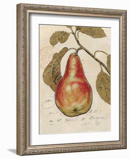 Pear Etching-Chad Barrett-Framed Art Print