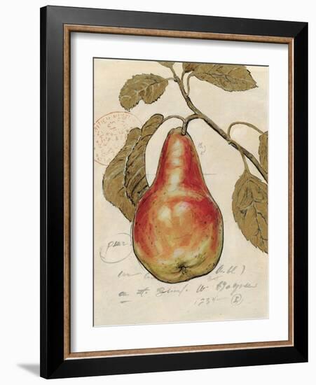 Pear Etching-Chad Barrett-Framed Art Print