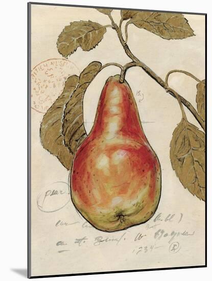 Pear Etching-Chad Barrett-Mounted Art Print