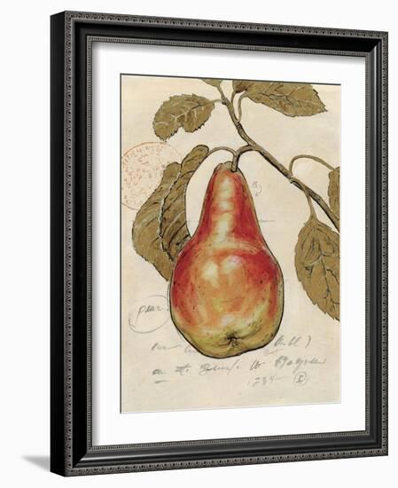 Pear Etching-Chad Barrett-Framed Art Print