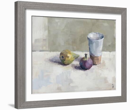 Pear, Fig, Cup-Steven Johnson-Framed Giclee Print