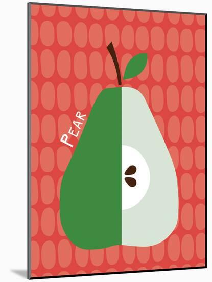 Pear Print-null-Mounted Art Print