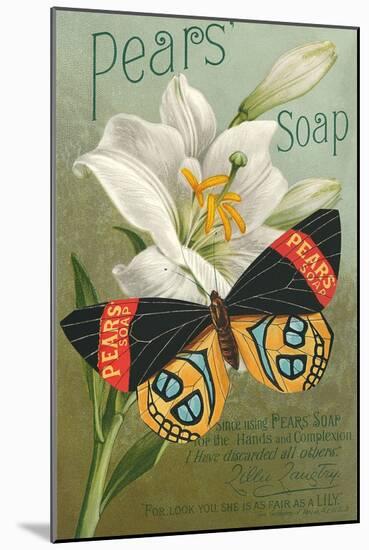 Pear's Soap Ad, Lily-null-Mounted Art Print