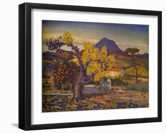 'Pear Tree in Blossom', 1913 (1932)-Derwent Lees-Framed Giclee Print