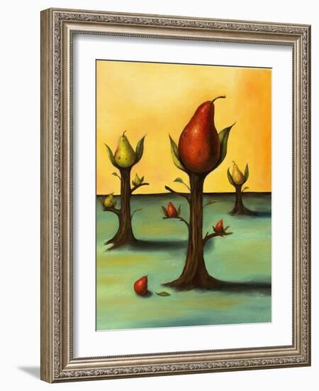 Pear Trees 3-Leah Saulnier-Framed Giclee Print