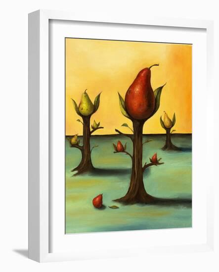 Pear Trees 3-Leah Saulnier-Framed Giclee Print