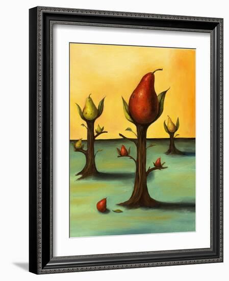 Pear Trees 3-Leah Saulnier-Framed Giclee Print