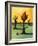 Pear Trees 3-Leah Saulnier-Framed Giclee Print