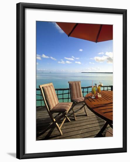 Pearl Beach Resort, Akitua Motu, Aitutaki, Cook Islands-Walter Bibikow-Framed Photographic Print