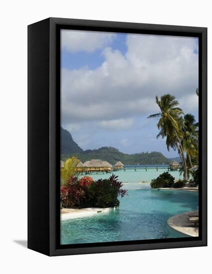 Pearl Beach Resort, Bora-Bora, Leeward Group, Society Islands, French Polynesia-Sergio Pitamitz-Framed Premier Image Canvas
