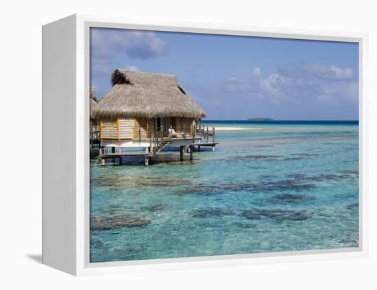 Pearl Beach Resort, Tikehau, Tuamotu Archipelago, French Polynesia Islands-Sergio Pitamitz-Framed Premier Image Canvas