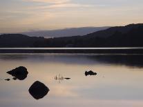 Sunset on Coniston Water in Autumn, Coniston, Lake District National Park, Cumbria, England-Pearl Bucknall-Photographic Print