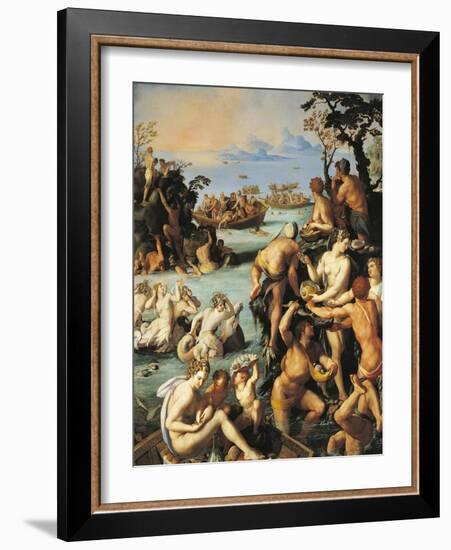 Pearl Fishing, 1570-Alessandro Allori-Framed Giclee Print