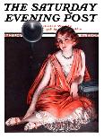 "Teatime," Saturday Evening Post Cover, July 7, 1923-Pearl L. Hill-Framed Giclee Print