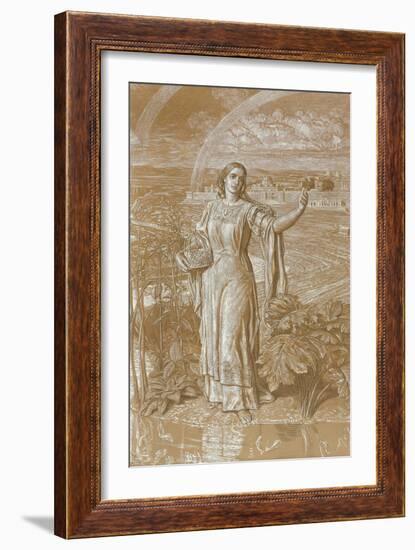 Pearl, (Metalpoint Heightened with White and Yellow and with Scratching)-William Holman Hunt-Framed Giclee Print