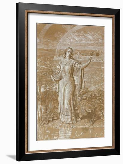 Pearl, (Metalpoint Heightened with White and Yellow and with Scratching)-William Holman Hunt-Framed Giclee Print