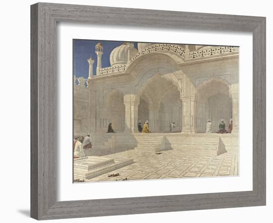Pearl Mosque at Delhi, 1876/79 (Oil on Canvas)-Vasili Vasilievich Vereshchagin-Framed Giclee Print