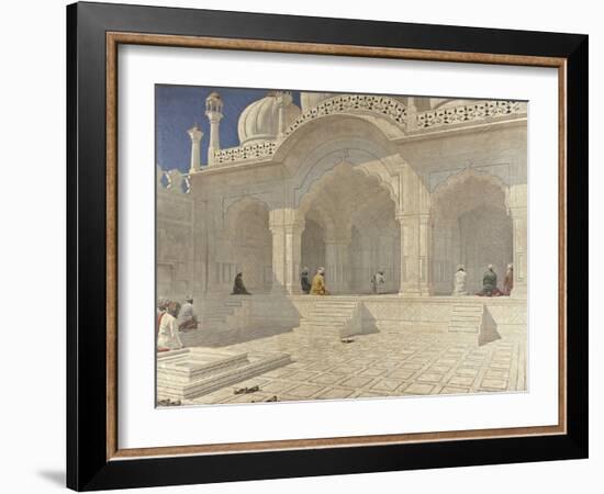 Pearl Mosque at Delhi, 1876/79 (Oil on Canvas)-Vasili Vasilievich Vereshchagin-Framed Giclee Print