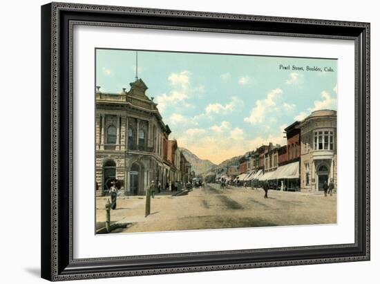 Pearl Street, Boulder-null-Framed Art Print