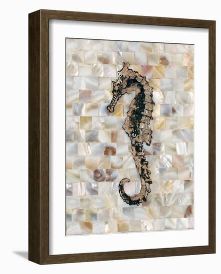 Pearlized Seahorse-Regina-Andrew Design-Framed Art Print