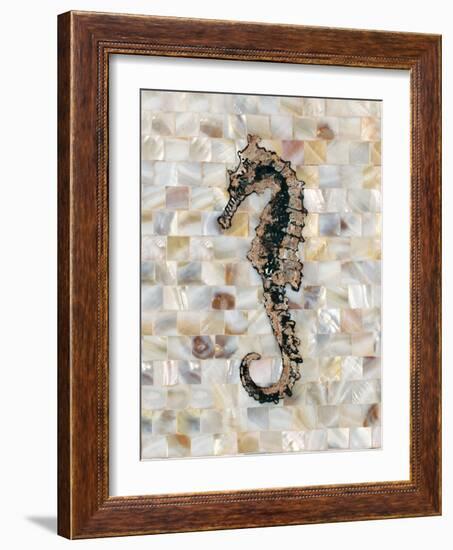 Pearlized Seahorse-Regina-Andrew Design-Framed Art Print