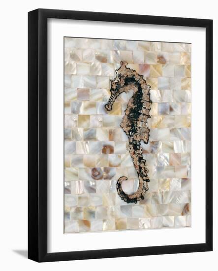 Pearlized Seahorse-Regina-Andrew Design-Framed Art Print