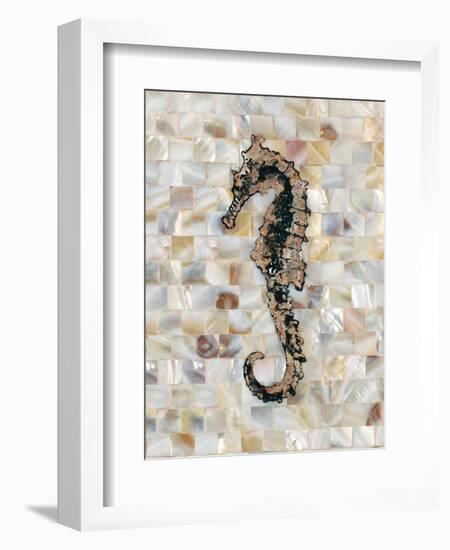 Pearlized Seahorse-Regina-Andrew Design-Framed Premium Giclee Print