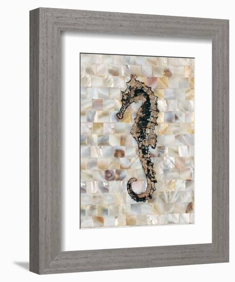 Pearlized Seahorse-Regina-Andrew Design-Framed Art Print