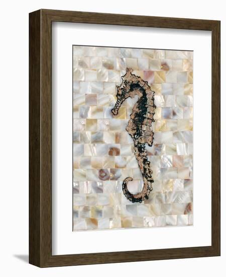 Pearlized Seahorse-Regina-Andrew Design-Framed Art Print