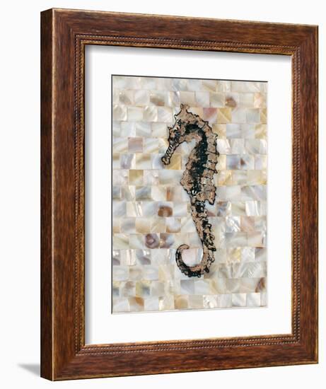 Pearlized Seahorse-Regina-Andrew Design-Framed Art Print