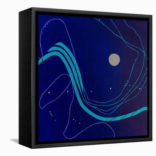 Pearls of the night-Hyunah Kim-Framed Stretched Canvas