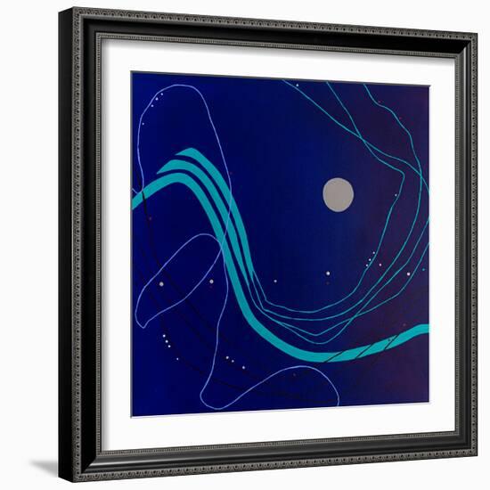 Pearls of the night-Hyunah Kim-Framed Art Print