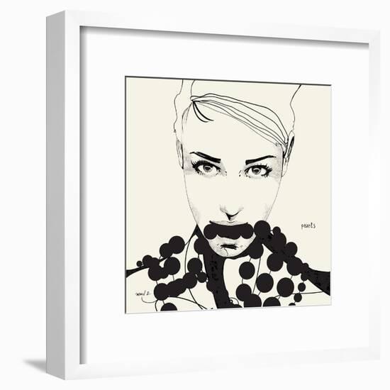 Pearls-Manuel Rebollo-Framed Art Print